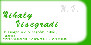 mihaly visegradi business card