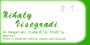 mihaly visegradi business card